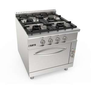 SARO Gasfornuis + elektrische oven 4 pits LQ - - LQ / CUG4NE